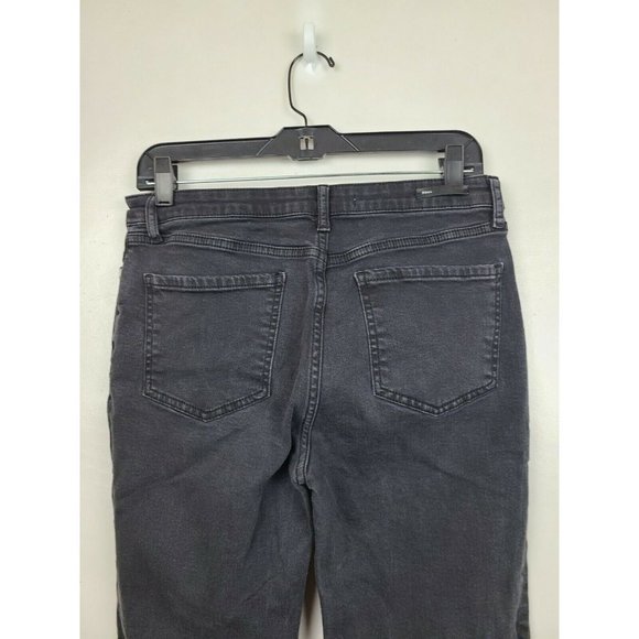 Pilcro And The Letterpress Women Black Studded Flare Leg Denims Jeans Size 28 - Picture 5 of 11